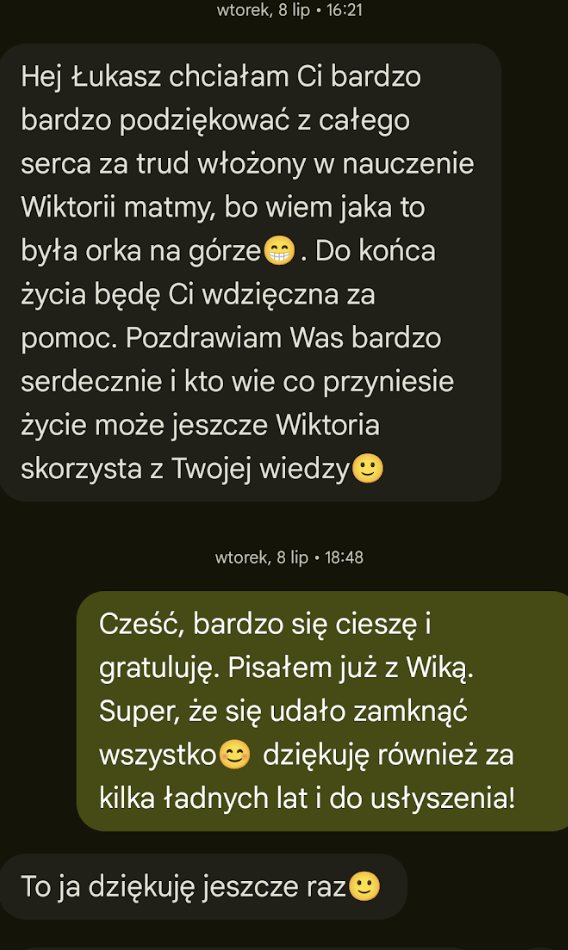 Wiadomość — Mama Wiktorii